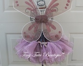 Polka-dot Pink Chocolate Tutu/Hairbow Set - 2T/3T 4T/5T
