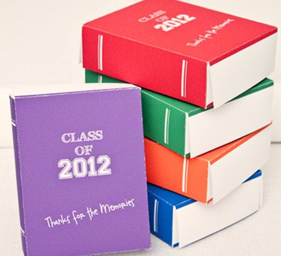 YEARBOOK Favor Box - DIY Printable for Graduation PDF Il_570xn