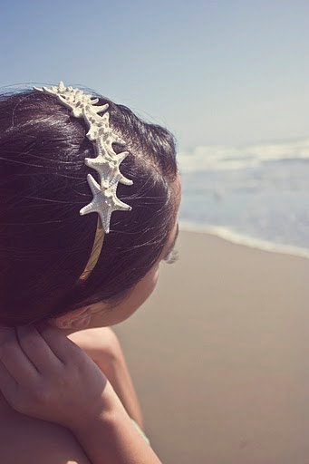 Starfish Tiara Headband Beach Bridal Starfish Hair Accessories Beach Wedding Hair Accessories Mermaid Hair Accessory Starfish Hair Accessory