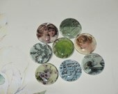 Vintage Magnet Set- Birds, Paris, Flowers