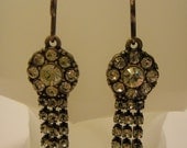 Art Deco inspired earrings - "STEPPING RHINESTONES" from my Gatsby collection