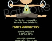 Boy Gymnastic Birthday Invitation Boys Gymnastics Birthday Party Invitations Printable or Printed Il_170x135