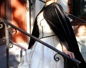 Lady in White Lined Cape, Renissance, Victorian, Vampire