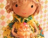 Ready to Ship- Honey Coconut Cupcake Girl