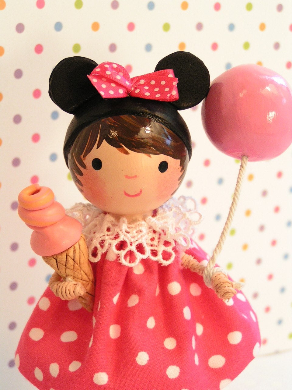 Personalized -Minnie Mouse  Cake Topper