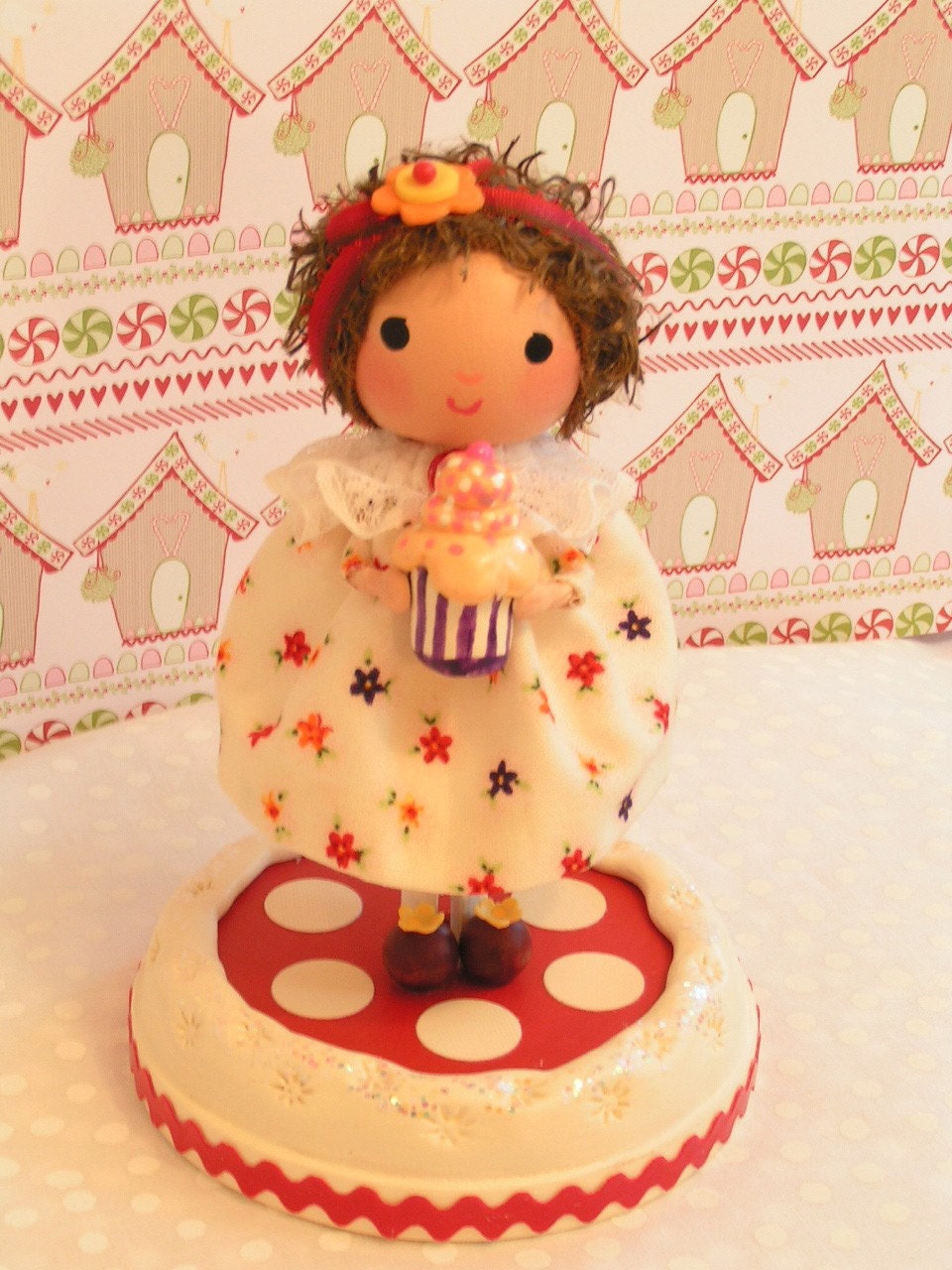 Ready to Ship- Little Miss Christmas Cake Topper