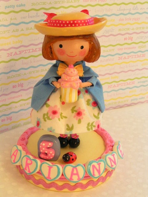 A Sweetiepie Cake Topper -Madeline Birthday Party