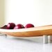 mid century modern serving tray bowl platter. repurposed wine barrel. eco friendly gift. French oak cutting board