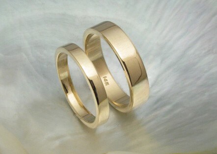 Flat Wedding Band