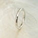 handmade wedding band -- 2mm hammered platinum ring, comfort fit