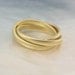 handmade 18k gold rolling ring / Trinity ring / Russian wedding ring