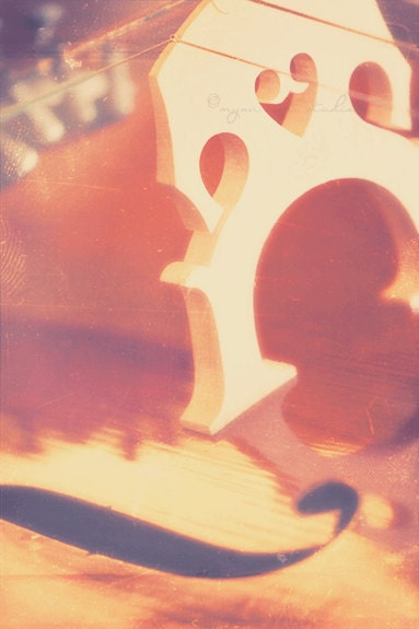 music photography, gift for musician, cello photograph, mi amor, romantic heart love string instrument cellist bridge brown home decor