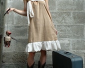 Bella - Soft Courderoy Jumper with Silk Sash XS/S/M/L/XL made to order