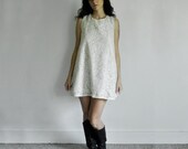 Lace Mod Dress - Cream -  Size L