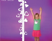 Wall Decals HEART GROWTH CHART Vinyl signs stickers - Nursery kids modern decor by Decals Murals