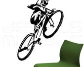 Wall decals MOUNTAIN BIKING SPORTS Vinyl art surface graphics interior decor by Decals Murals (38x52)
