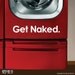 Wall decals GET NAKED Vinyl lettering stickers interior decor by Decals Murals