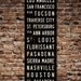 MAKE YOUR OWN Custom Subway Sign. Bus Scroll Art. Canvas Poster. 20.5 x 60