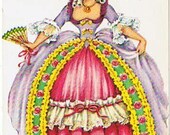 Doll of America Postcard - Doll Card - Vintage Postcard - Dolls of Many Lands