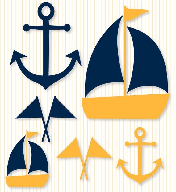 Nautical Baby Shower PRINTABLE Party Decals (INSTANT DOWNLOAD) by Love The Day Il_570xn