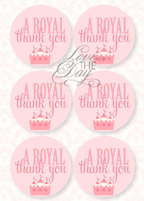 Pinkalicious Princess Party PRINTABLE Birthday Favor Tags from Love The Day Il_570xn