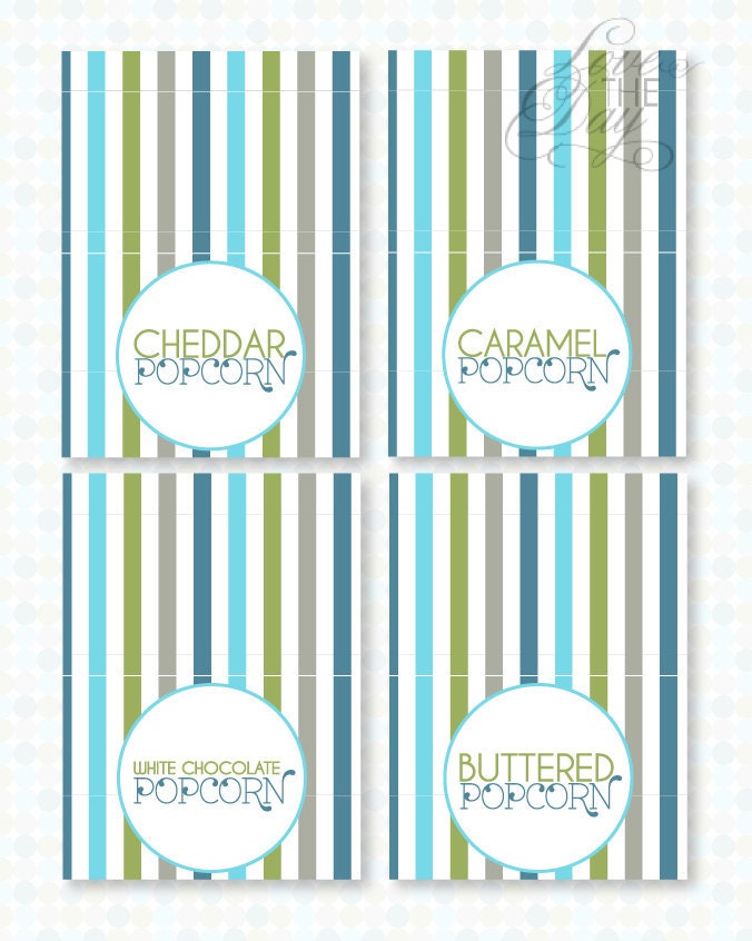Ready To Pop PRINTABLE Food Tent Labels from Love The Day