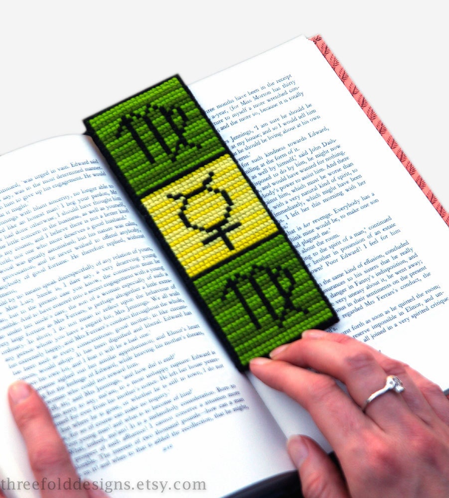 Virgo Cross Stitch Kit Astrology Zodiac Bookmark