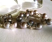 Storm Cloud. pearl bracelet