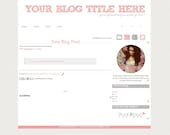 Simplistic in Pink    ///   PreMade Blogger Template
