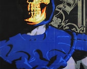 Stenciled Print of Skeletor