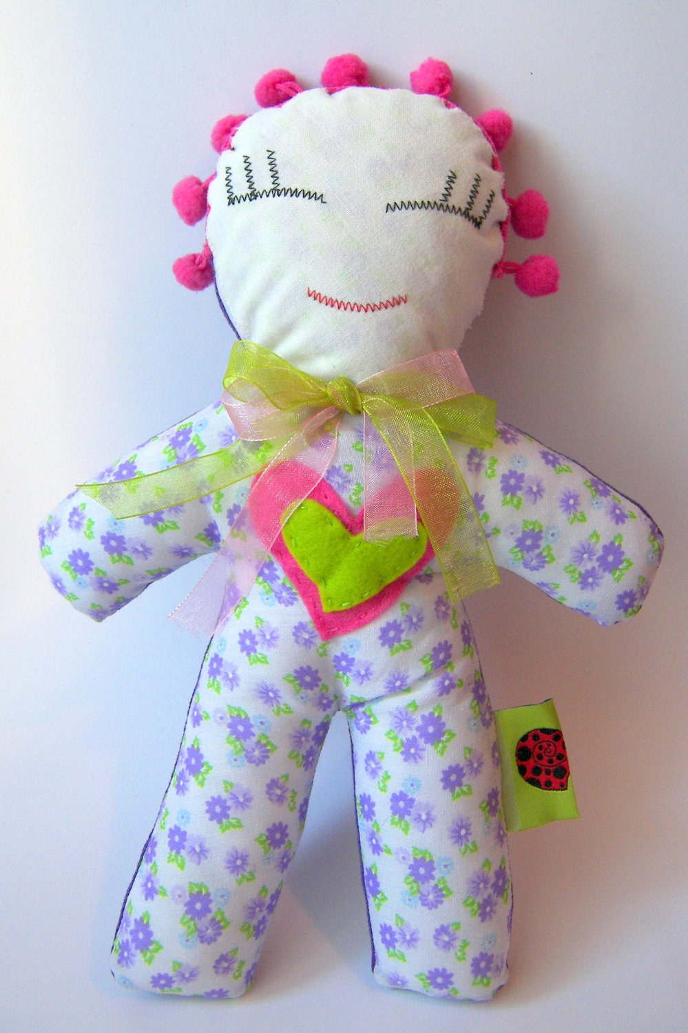 Girl Soft Doll, 11.5" high