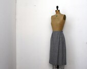 1980's Pendleton Navy and Cream Wool Skirt
