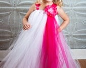 White Punch Flower Girl Tutu Dress