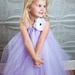 Lavender Flower Girl Tutu Dress