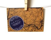 Save The Date Mapped Postcards DEPOSIT
