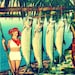 beach decor art photo retro Florida FISH BABE 8x10 print 1940s red aqua green silver color fish summer angler man cave beach lover gift
