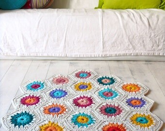 Rug Crochet - hexagon square