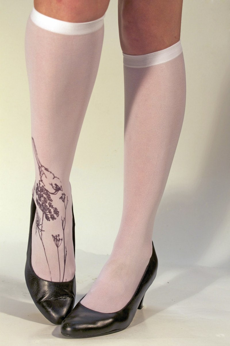 Printed Socks - Cute bird , design socks / fashion socks