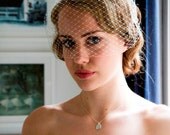 Weddings, Birdcage Veil, Vintage style. Chic simple Veil, 'Sweet Mary'  Ivory,  white, champagne, black,  pink, blue, red and other colours