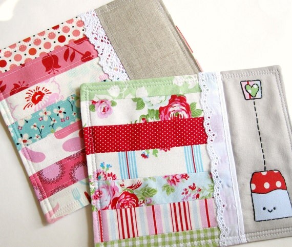 Tea Time Mug Rug - Sewing Tutorial & Patterns in PDF format eBook