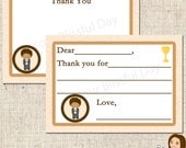 PRINTABLE First Communion Boy Fill-in-the-Blank or Stationery Thank You Cards (Character of your choice) Il_170x135