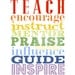 Teacher Gift . 5x7 Subway Art Poster Print Sign // Classroom Art Appreciation Back to School // Bus Tram Scroll Roll // Teach Inspire Guide