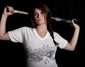 Brooklyn Parrot - White Tee Silk Screened