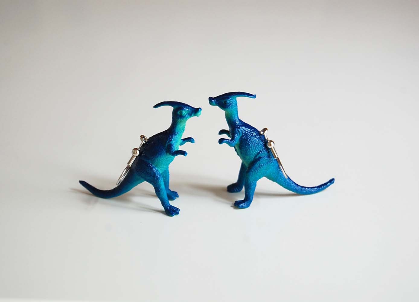 Dinosaur Blues dinosaur earrings dinosaur jewelry toy earrings silly jewelry
