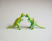 Greenie the Dinosaur earrings dinosaur jewelry triceratops toy trex kids dinosaur