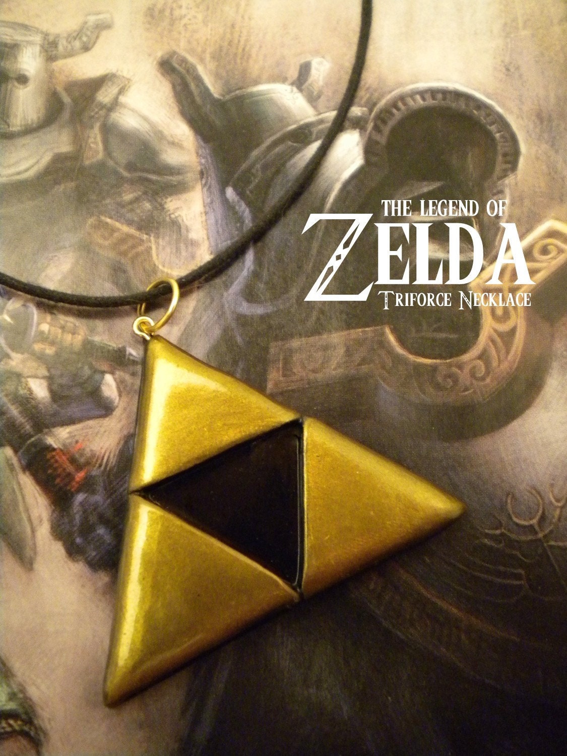 Triforce Necklace - Legend of Zelda - Nintendo - A Portion of the Proceeds Go To Charity