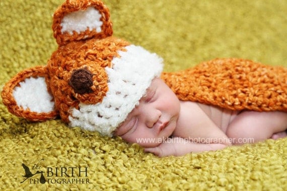 Baby Hats, Newborn Crochet Hats, Crochet Baby Hat, Baby Hats, Baby Boy Hats, Crochet Newborn Hat, Knit Baby Hat, Fox Hat, Newborn Girl Hat