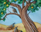 Quails and Quinces Card