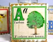 French Decor Wooden Candle Holder Shabby Chic Decorating Tea Light Holder