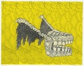 Teeth Monster Screenprint 11x14